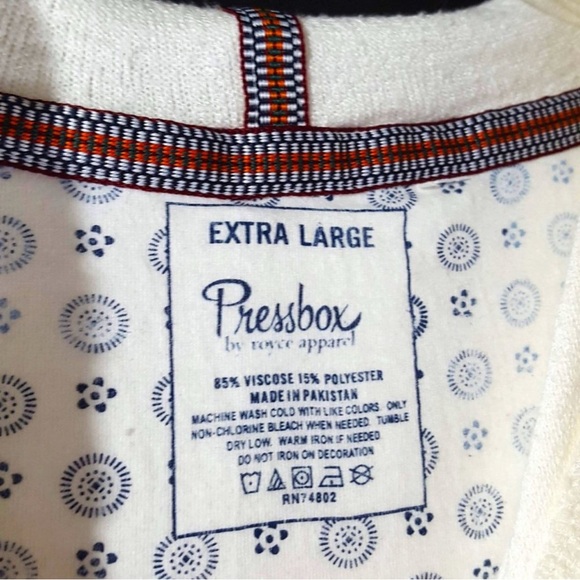 Pressbox Cream Clemson University Tigers Hoodie - Picture 2 of 4